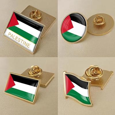 1 Pc Palestine Flag Pins Palestine Waving Flag Pins Palestine Flag Pin  Palestine Flag Map Brooch Pin Patriotic Badge Palestine Flag Crystal Epoxy  Badge Brooch for Women Men Memorabilia Gift (A) 