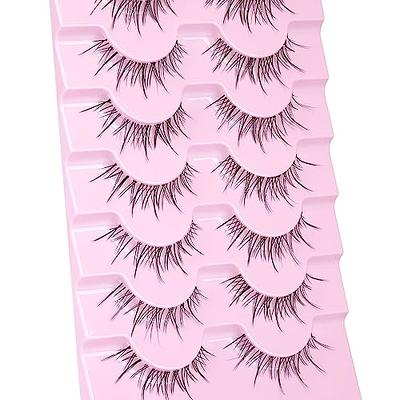 Manga Lashes Faux Mink Lashes Natural Look 5 Pairs Asian Anime False  Eyelashes Pack Look Like Individual Clusters - AliExpress