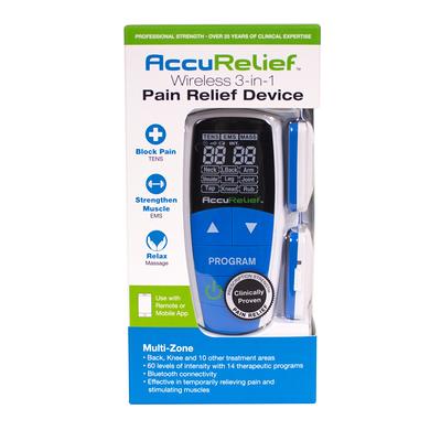 AccuRelief Wireless TENS Electrotherapy Pain Relief System Supply Kit  (Packaging May Vary) Works with AccuRelief Wireless Remote Control TENS  Device (ACRL-9000) 2 Pair (Pack of 1)