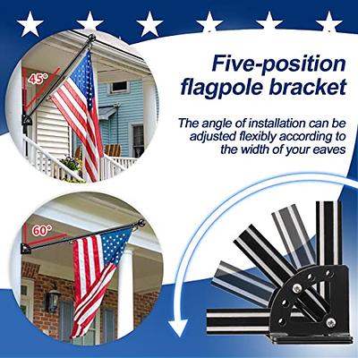 Flag Poles for Outside House - 5ft Tangle Free Flag Pole for House,Flagpoles  Residential with Multi-Position Holder Bracket,Heavy Duty Flag Pole Kit  High Wind Resistant for Outdoor,Porch,Truck-Black - Yahoo Shopping