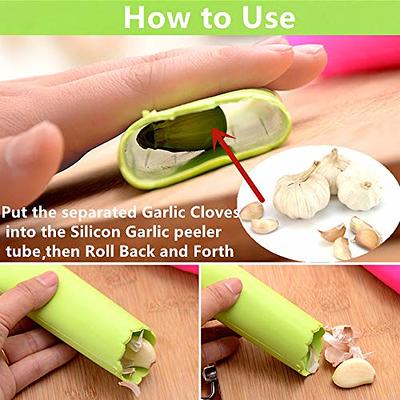 New 4 Colors Stainless Steel Garlic Press Crusher Manual Garlic Mincer  Chopping Garlic Tool Fruit Vegetable Tools Kitchen Gadget