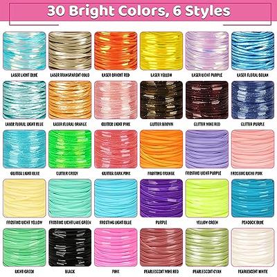 6 Rolls of Lanyard String Kit PVC Lanyard String Weaving Lanyard Kit Long  Weaving Lanyard 