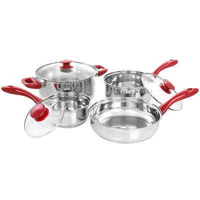 Kenmore Arlington 12-Piece Ceramic Non-Stick Cookware Set, Red - Yahoo  Shopping