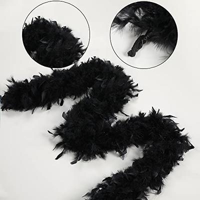 Larryhot 45g Black Feather Boa - 2 Yards Turkey Boa Feathers for Party Bulk ,Halloween,Wedding,Centerpieces,Concert,Costume and Home Decoration(45g-Black)  - Yahoo Shopping