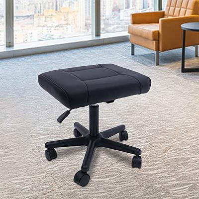 Height Adjustable Rolling Leg Rest, Foot Stand Under Desk,Computer Foot  Rest Under Desk at Work for Office Home Desk Counter Salon,Black