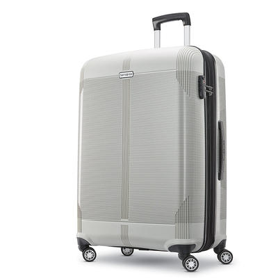 LUGGEX 3 Piece Set 20 24 28in White Luggage Spinner Wheels Expandable  Suitcase