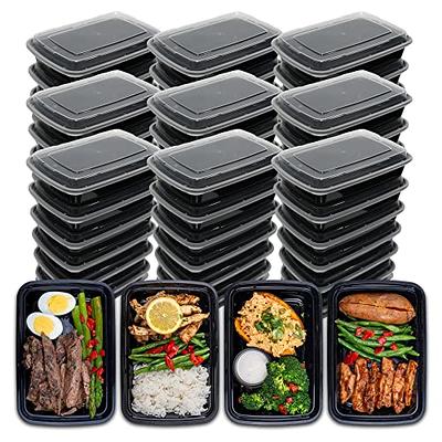 28oz Meal Prep Food Containers with Lids, Reusable Microwavable