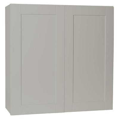 Hampton Bay Shaker Dove Gray Stock Assembled Wall Kitchen Cabinet 36 In X 30 In X 12 In Yahoo Shopping