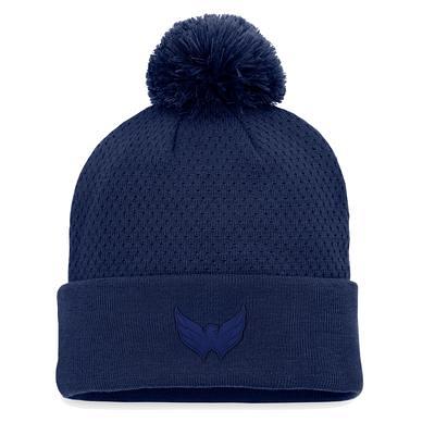 Men's Fanatics Branded Gray Washington Capitals Authentic Pro Home Ice Cuffed Knit Hat with Pom