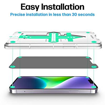 iPhone 15 Pro Max Tempered Glass Privacy Screen Protector and Easy Ins –  Power Theory