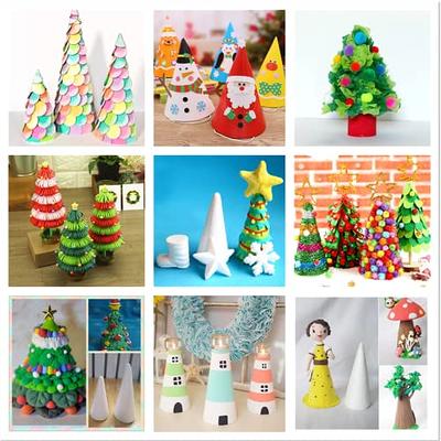 Crafjie Foam Cones for DIY Arts and Crafts (3.75 x 9.7 in, 8 Pack), White Polystyrene  Foam Cones Christmas Tree Craft Supplies, for DIY Home Craft Project,  Christmas Tree, Table Centerpiece - Yahoo Shopping