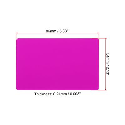100Pcs Pink Metal Business Card Blanks Laser Engraving Aluminum Sheet One  Color