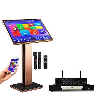  2023 New Chinese Karaoke Machine inandon-KV-V5 MAX Karaoke  Player, with Reverb Wireless Microphone, 22-inch capacitive Touch Screen  Free Cloud Download Function  APP Online Play : Musical Instruments