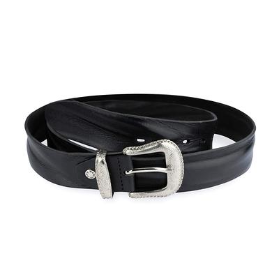 Blue Mens Ratchet Belt with Gray Luxury Buckle 34 / 85 cm - Blue | Capo Pelle