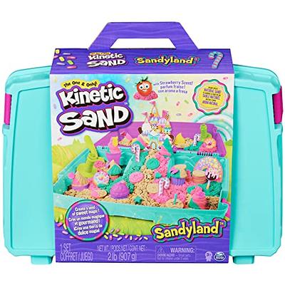  Kinetic Sand, 2.5lbs Blue Play Sand, Moldable Sensory Toys for  Kids, Resealable Bag, Ages 3+ : Toys & Games