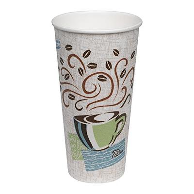 Dixie PerfecTouch Insulated Paper Hot Coffee Cups by GP Pro - 12