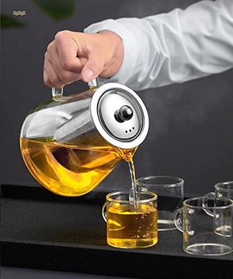 Glass Teapot (25oz/ 750ml) MJZQCD with Removable Stainless Steel