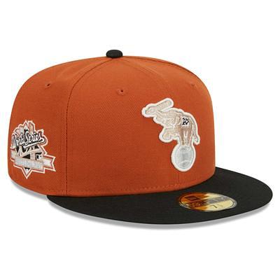 New Era Men's Orange, Pink Oakland Athletics 40th Anniversary Mango Passion  59FIFTY Fitted Hat