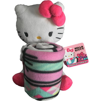 Northwest Hello Kitty Woven Tapestry Throw Blanket, 48 x 60, Let's Chat