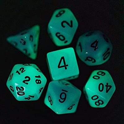 Poludie Dark Green Resin Dnd Dice Set D4~d20 Polyhedral Dice Suitable For  Dungeons And Dragons Role-playing Board Game Rpg Dd Magic Dice