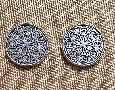 Lzsilver Antique Silver Flat Round Spacer Loose Beads - Temu