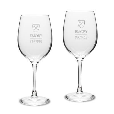 Etched Wine Glass Set and White Wine