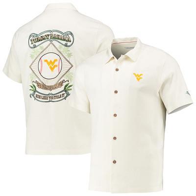 Men's Tommy Bahama White Louisville Cardinals Coconut Point Palm Vista  IslandZone Camp Button-Up Shirt