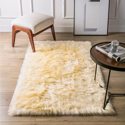 Giant Brown Mouflon Dyed Genuine Natural Sheepskin Rugs Exclusive