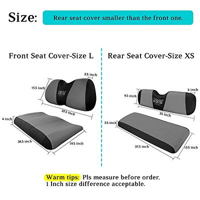 10L0L Golf Cart Seat Cover Fit Club Car Precedent Yamaha, Washable  Polyester Front / Rear Seat Cover- L 