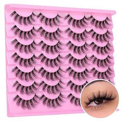 SEMATA 15MM Manga Lashes Faux Mink Lashes Wispy False Lashes Natural Look  Korean Anime Eyelashes Look Like Individual Lashes with Clear Band 10 Pairs  - Yahoo Shopping