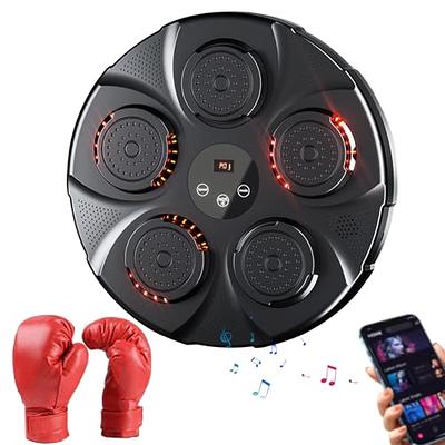 Music Boxing Machine Wall Mounted, Home Smart Boxing Equipment Electronic  Boxing Bag with Bluetooth Connection LED L… in 2023