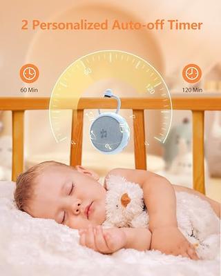 TSV White Noise Machine for Sleeping, Baby Soothing Night Light Machine, 20  Soothing Sounds, Timer and Memory Function 