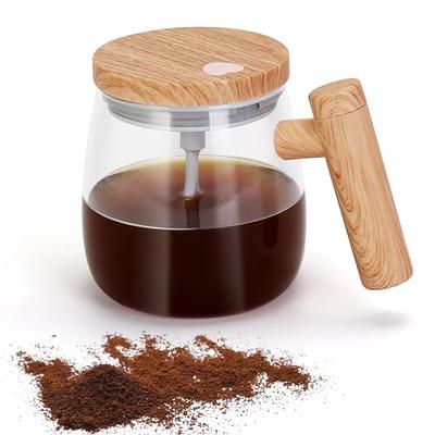 FOXNSK Self Stirring Mug, Self Stirring Coffee Mug Magnetic Stirring Mug Electric Magnetic Stirring Coffee Mug Rechargeable S