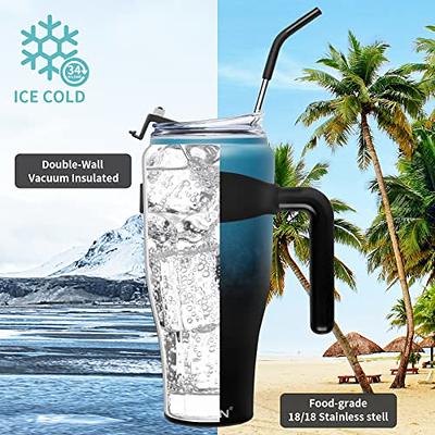 Reduce 24 oz Tumbler with Handle - Vacuum Insulated Stainless  Steel Travel Mug with Sip-It-Your-Way Lid and Straw - Keeps Drinks Cold up  to 24 Hours - Sweat Proof, Dishwasher