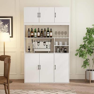 LIVING SKOG Monti White Food Pantry with Drawer Kitchen Storage