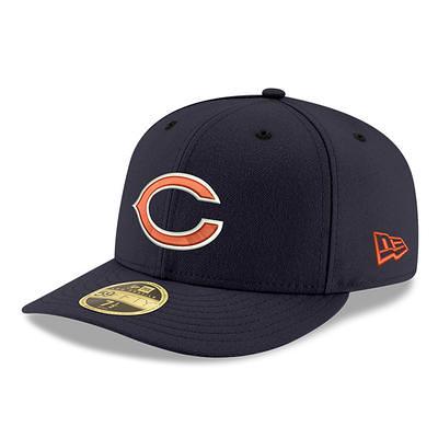 New Era Men's White Chicago Bears B Logo Omaha 59FIFTY Fitted Hat