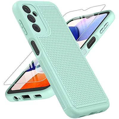 PUJUE for Samsung Galaxy S21 FE 5G Case: Silicone Slim Shockproof  Protective Matte Phone Case - Rugged 360 Dual Layer Full Protection Durable  Tough