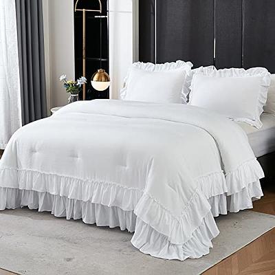  Bedsure California King Comforter Set - Grey Cal King Size  Comforter, Soft Bedding for All Seasons, Cationic Dyed Bedding Set, 3  Pieces, 1 Comforter (104x96) and 2 Pillow Shams (20x36+2) 