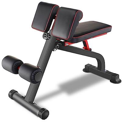  CAPHAUS Adjustable Hyperextension 90 Degree Strength Roman  Chair with Handle, Ab Bench Multi-Functional Weight Bench, Muscle Strength  Training Fitness Back Machines for Full Body Workout : Sports & Outdoors