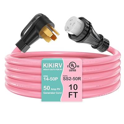 50 ft. Generator Cord 50 Amp RV Extension Cord 110V Power Cord STW with  Twist Lock Connectors N14-50 Outlet for Home RV