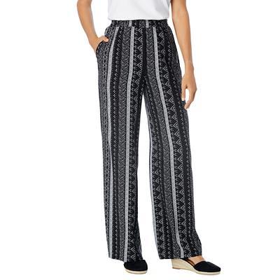 Stretch Cotton Side-Stripe Bootcut Pant