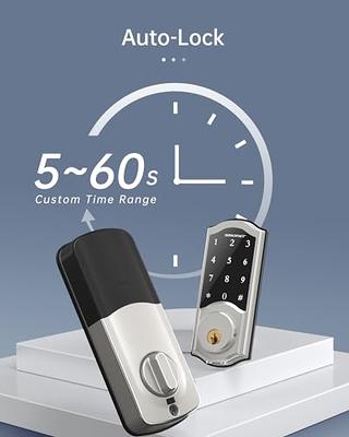 Smart Door Locks, SMONET WiFi Smart Lock, Keyless Entry Door Lock, Digital  Electronic Keypad Deadbolt, Bluetooth Touchscreen Auto Lock with Gateway  Hub Work with Alexa for Home Security 