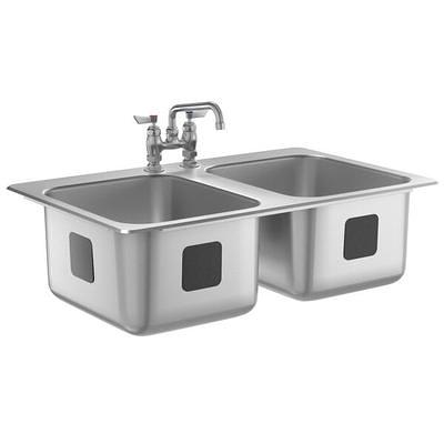 Regency 9 x 9 x 5 18-Gauge Stainless Steel One Compartment Drop-In Sink