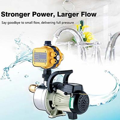 Water Pump Controller, 110V Automatic Water Pump Pressure Switch Electric  Electronic Switch Controller for Self-priming pump, Jet Pump, Garden Pump