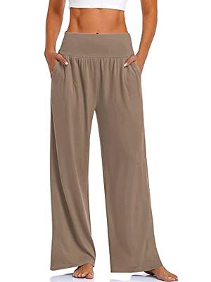 DLOODA Womens Wide Leg Pants Loose Yoga Sweatpants Comfy Lounge Pajama  Casual Flowy Palazzo Pants with Pockets - Yahoo Shopping
