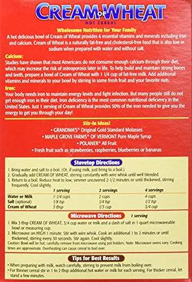 Cream of Wheat Instant Hot Cereal, Original, 1 Ounce, 12 Packets