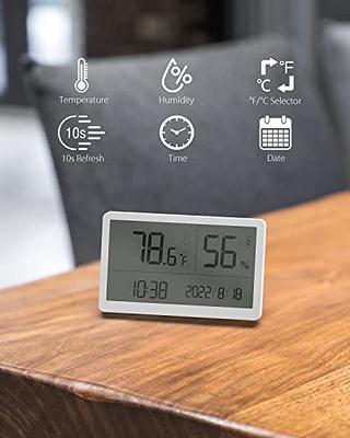 Reptile Temperature Thermometer Humidity Hygrometer Gauge Luminous