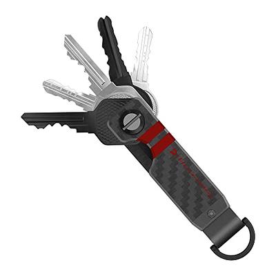 1 x Metal key holder key row keyring organnizer with 6 snap hook