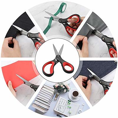 8 Non-Stick Scissors Professional Stainless Steel Comfort Soft Grip  Scissors, All-Purpose Straight Office Craft Scissors - Buy 8 Non-Stick  Scissors Professional Stainless Steel Comfort Soft Grip Scissors, All- Purpose Straight Office Craft Scissors