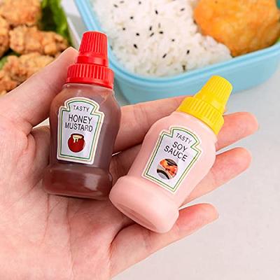 CNYEJQJC Mini Condiment Squeeze Bottles, 4pcsPortable Sauce Storage  Containers Jars BBQ Office School Bento Box Dressing Dispensers for Ketchup，Honey，Salad，Soy  Sauce - Yahoo Shopping